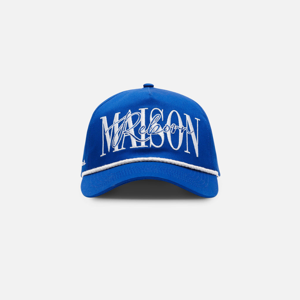 Blue Script Cap