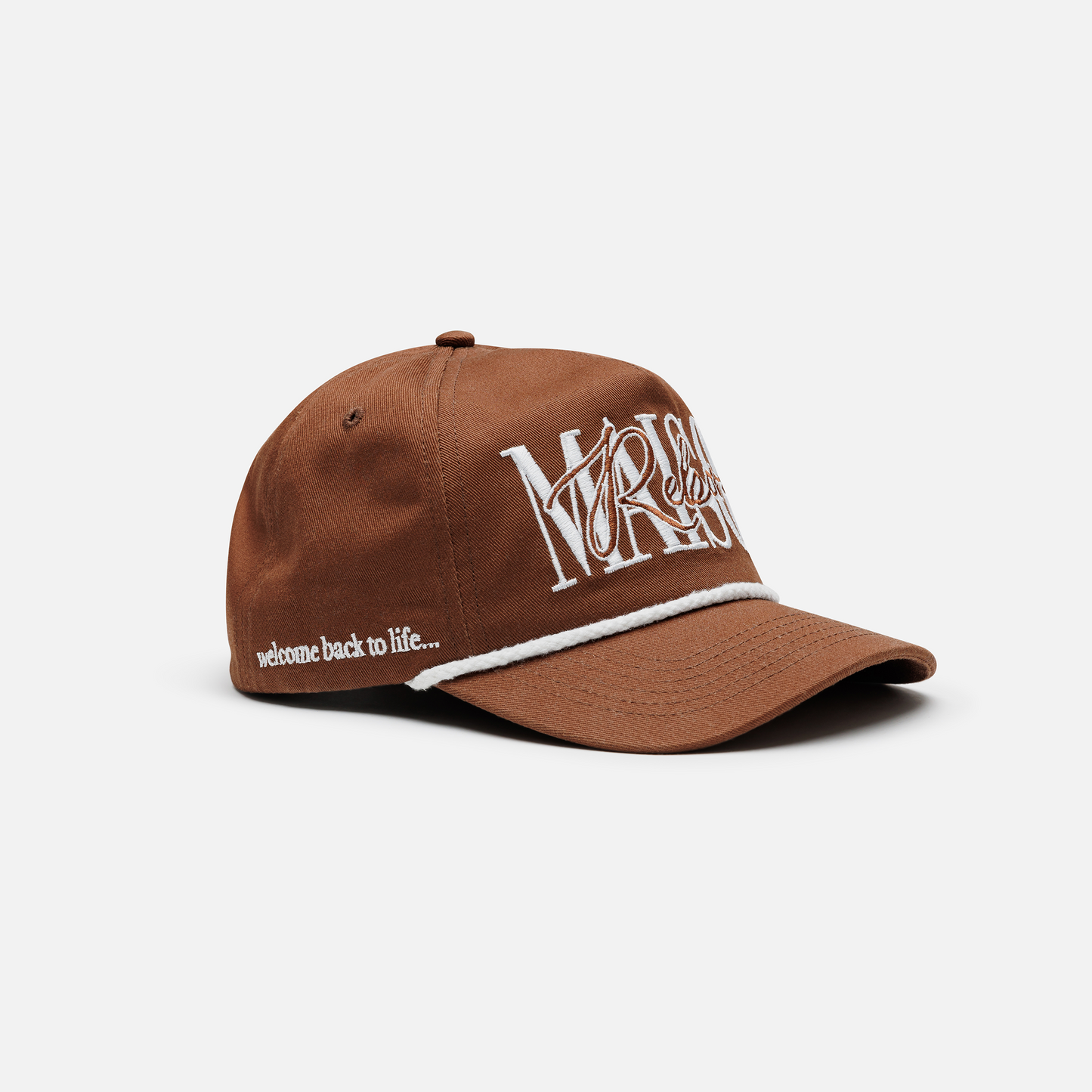 Brown Script Cap